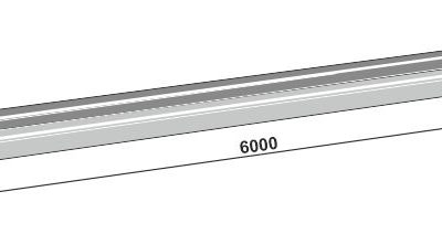Scraper floor rail