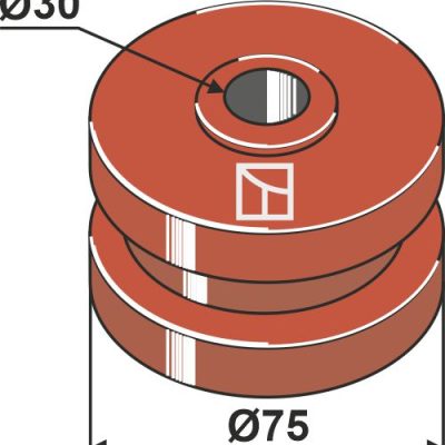 Pulley for chain Ø 75