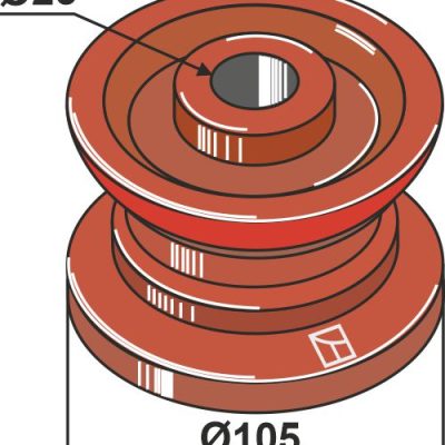 Pulley for chain Ø 105