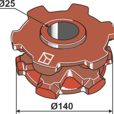 Chain sprocket Ø 140
