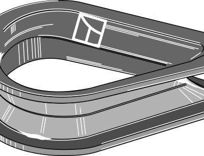 Wire cable eye stiffener with deep groove, galvanized