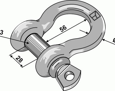 Shackles 14,3mm  galvanized