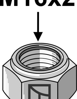 Self-locking nut - M16x2