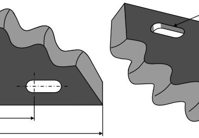 Fodder mixer knives, left