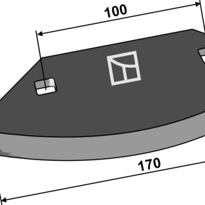 Fodder mixer knives
