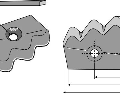 Fodder mixer knives, left