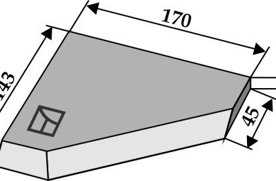 Left-side corner knife