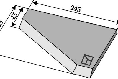 Right-side corner knife