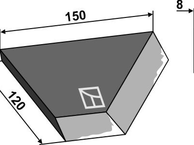 Right-side corner knife