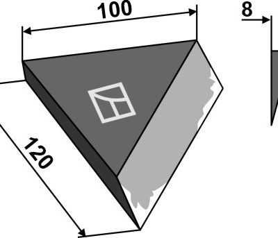 Right-side corner knife