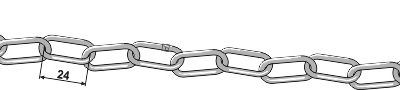 Safety-chain, galvanized