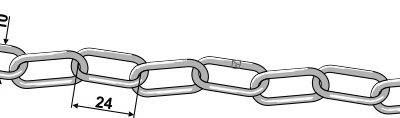 Safety-chain, galvanized
