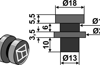 Holding pin