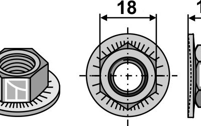 Hexagon nut - M12x1,75