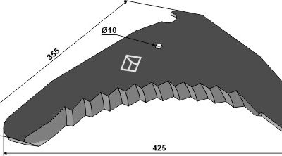 Silage knive 425mm