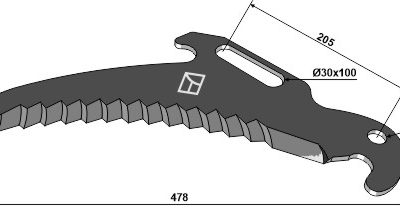Silage knive 478mm