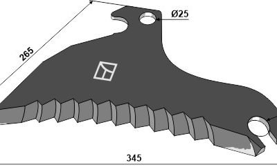 Silage knive 345mm