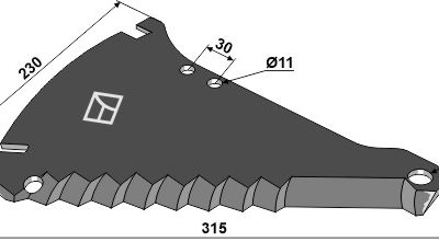 Silage kniveм 315mm