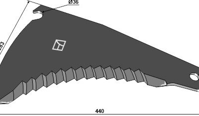 Silage knive 440mm