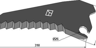 Silage knive 310mm