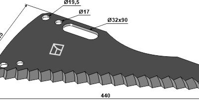 Silage knive 440mm