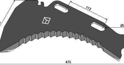 Silage knive 475mm