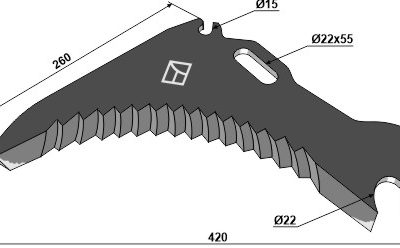 Silage knive 420mm