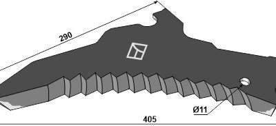 Silage knive 405mm