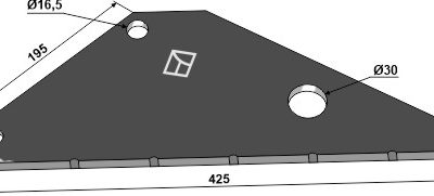 Silage knive 425mm
