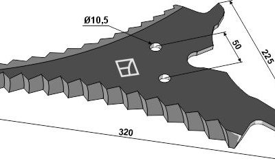 Silage knive 320mm