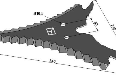 Silage knive 340mm