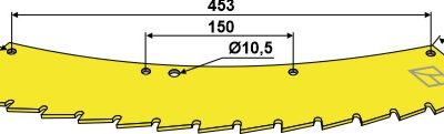 Saw blade - can be used on right and left