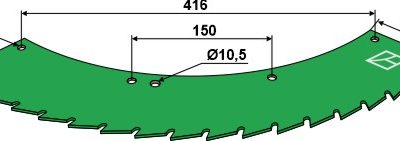 Saw blade - can be used on right and left