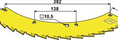 Saw blade - left - tungsten carbid hard faced