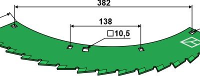 Saw blade - right - tungsten carbid hard faced