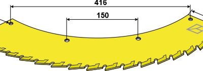 Saw blade - right - tungsten carbid hard faced