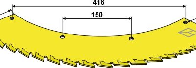 Saw blade - left - tungsten carbid hard faced