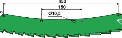 Saw blade - right - tungsten carbid hard faced
