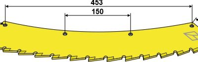 Saw blade - left - tungsten carbid hard faced