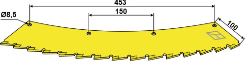Saw blade - left - tungsten carbid hard faced