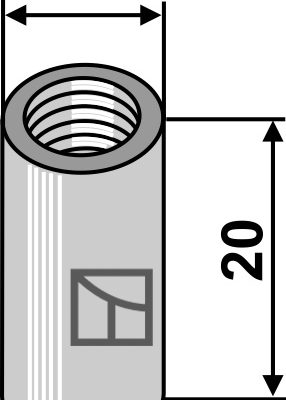 Coupling sleeve M6