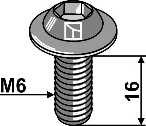 Fastening screw - 10.9