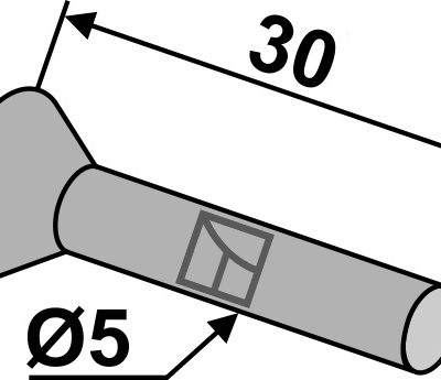 Countersunk rivet Ø5x30