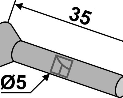 Countersunk rivet Ø5x35