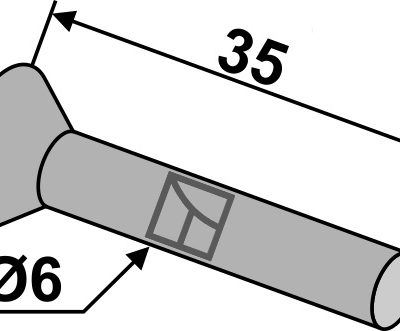 Countersunk rivet Ø6x35