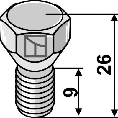 Bolt M12x1,25