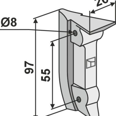 Wedge for seed share