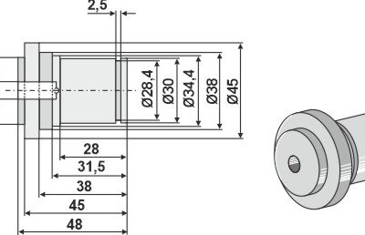 Axle end