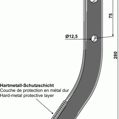 Row cutter hook