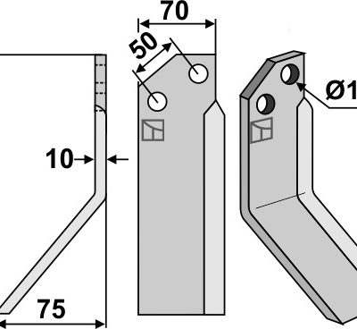 Blade 220x70mm, left